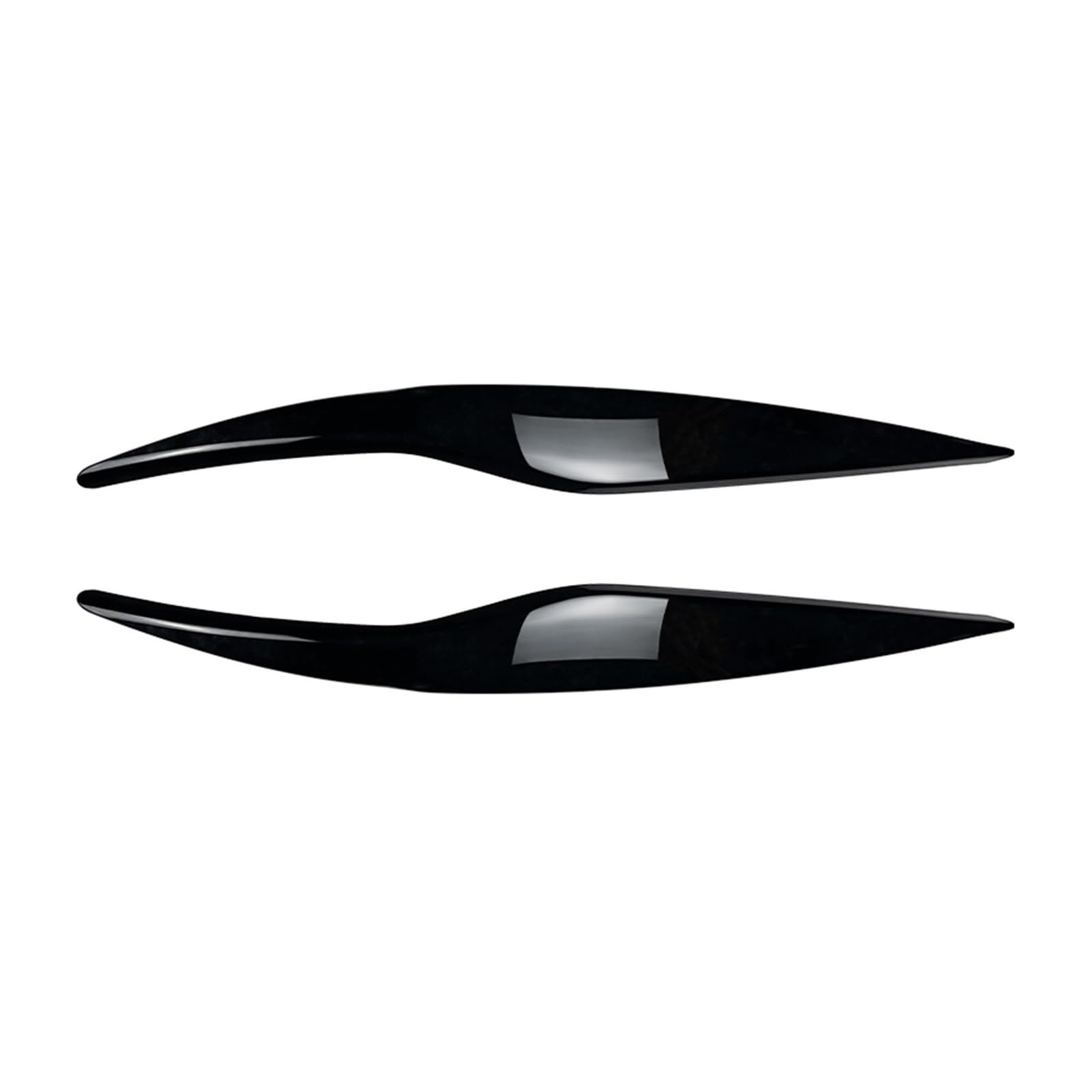 LUOWEINA 2 PCS Front Scheinwerfer Augenbraue Augenlid Kopf Licht Abdeckung Stirn Streifen Fit for Ford Fiesta MK6 2008 2009 2010 2011 2012 Augenlider von Autoscheinwerfern(Carbon Fiber Look) von LUOWEINA