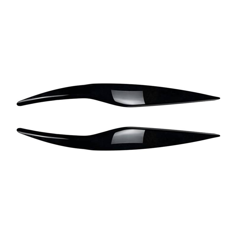LUOWEINA 2 PCS Front Scheinwerfer Augenbraue Augenlid Kopf Licht Abdeckung Stirn Streifen Fit for Ford Fiesta MK6 2008 2009 2010 2011 2012 Augenlider von Autoscheinwerfern(Carbon Fiber Look) von LUOWEINA