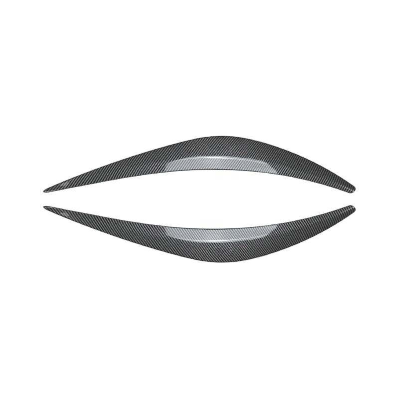 LUOWEINA 2 Stück Frontscheinwerfer-Zieraufkleber, Scheinwerfer-Augenlid-Augenbrauen-Lampenabdeckung, passend for INFINITI Q50 2014–2023 Augenlider von Autoscheinwerfern(Carbon Fiber Look) von LUOWEINA