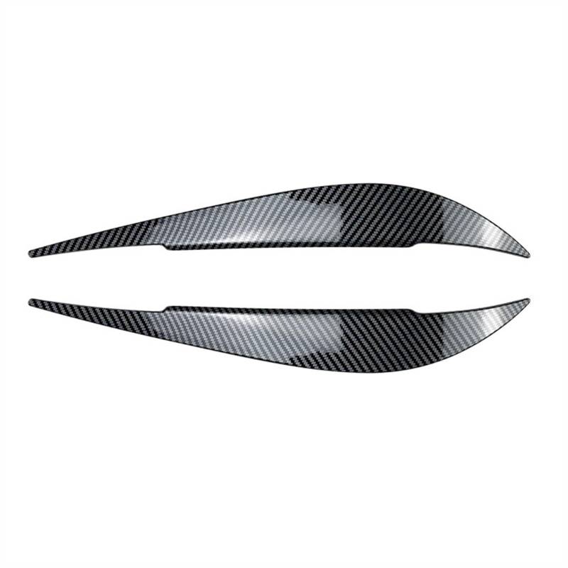 LUOWEINA 2 stücke ABS Scheinwerfer Augenbrauen Augenlid Winkel Auge Fit for BMW 4 Serie F32 F33 F36 F82 F83 M4 420d 420i 425d 430i 435i 2013-2021 Augenlider von Autoscheinwerfern(Carbon Look) von LUOWEINA