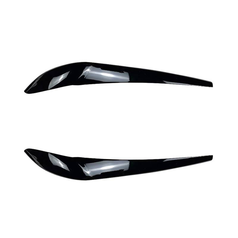 LUOWEINA 2 stücke Scheinwerfer Augenlider Augenbrauen Fit for BMW X3 F25 X4 F26 2014 2015 2016 2017 2018 Body Kit aufkleber Tuning Glanz Schwarz ABS Kunststoff Augenlider von Autoscheinwerfern(Gloss B von LUOWEINA