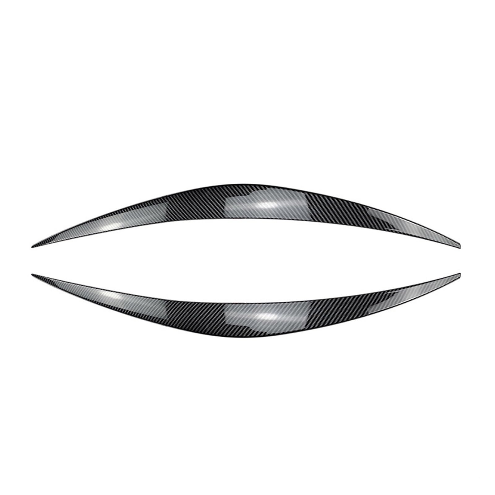 LUOWEINA 2Pcs ABS Scheinwerfer Augenbrauen Augenlid Scheinwerfer 3D Trim Aufkleber Fit for Hyundai I30 PD I30 MK3 1,4 GDI 1,4 TGDI 2017-2020 Augenlider von Autoscheinwerfern(Carbon Look) von LUOWEINA
