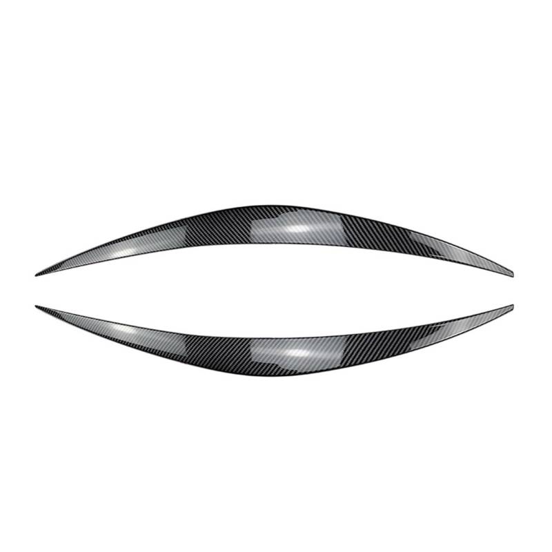 LUOWEINA 2Pcs ABS Scheinwerfer Augenbrauen Augenlid Scheinwerfer 3D Trim Aufkleber Fit for Hyundai I30 PD I30 MK3 1,4 GDI 1,4 TGDI 2017-2020 Augenlider von Autoscheinwerfern(Carbon Look) von LUOWEINA