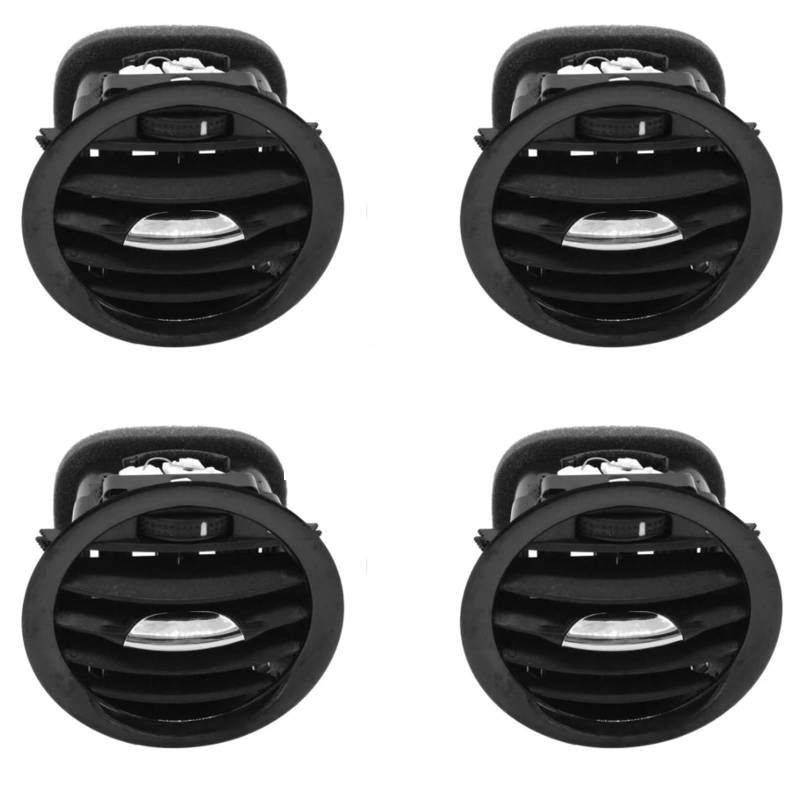 LUOWEINA AC-Entlüftungsabdeckung, Auslassgitter, passend for Vauxhall, Opel ADAM, passend for CORSA, D MK3 13417363 Auto-Klimaanlagen-Lüftungsgitter(4PCS with Chrome) von LUOWEINA