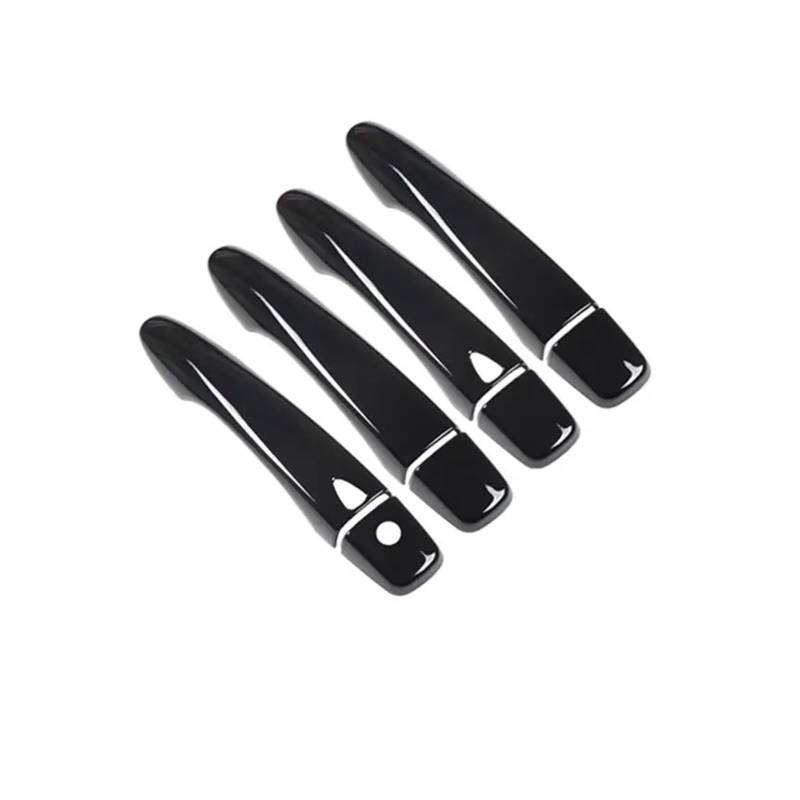 LUOWEINA AUTO TÜRGRIFF ABDECKUNG FANGEN KAPPE ZIERLEISTE Fit for Nissan, Maxima A36 2016-2020 ZUBEHÖR GLANZ SCHWARZ CHROM Türaußengriffabdeckung(Black 2 buttons) von LUOWEINA