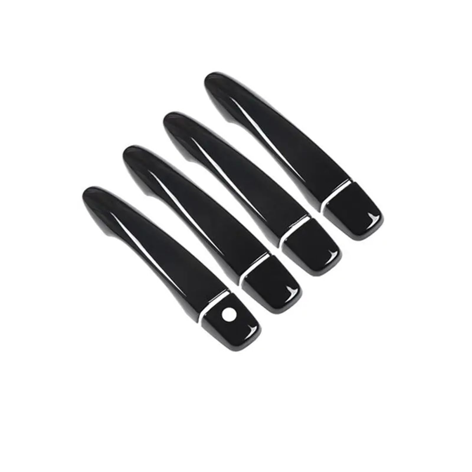 LUOWEINA AUTO TÜRGRIFF ABDECKUNG FANGEN KAPPE ZIERLEISTE Fit for Nissan, Maxima A36 2016-2020 ZUBEHÖR GLANZ SCHWARZ CHROM Türaußengriffabdeckung(Black no button) von LUOWEINA