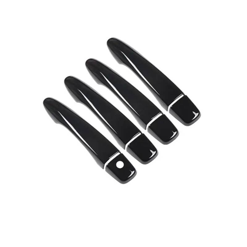 LUOWEINA AUTO TÜRGRIFF ABDECKUNG FANGEN KAPPE ZIERLEISTE Fit for Nissan, Maxima A36 2016-2020 ZUBEHÖR GLANZ SCHWARZ CHROM Türaußengriffabdeckung(Black no button) von LUOWEINA