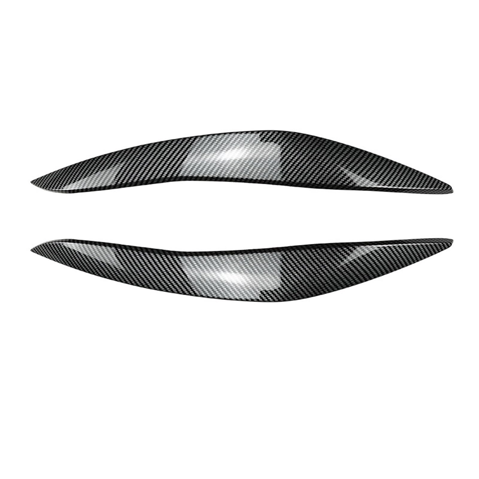 LUOWEINA Auto Front Scheinwerfer Augenlider Augenbrauen Scheinwerfer Auge Deckel Abdeckung Trim Aufkleber Fit for BMW 5 Series F10 F11 2011-2014 Auto Zubehör Augenlider von Autoscheinwerfern(Carbon fi von LUOWEINA