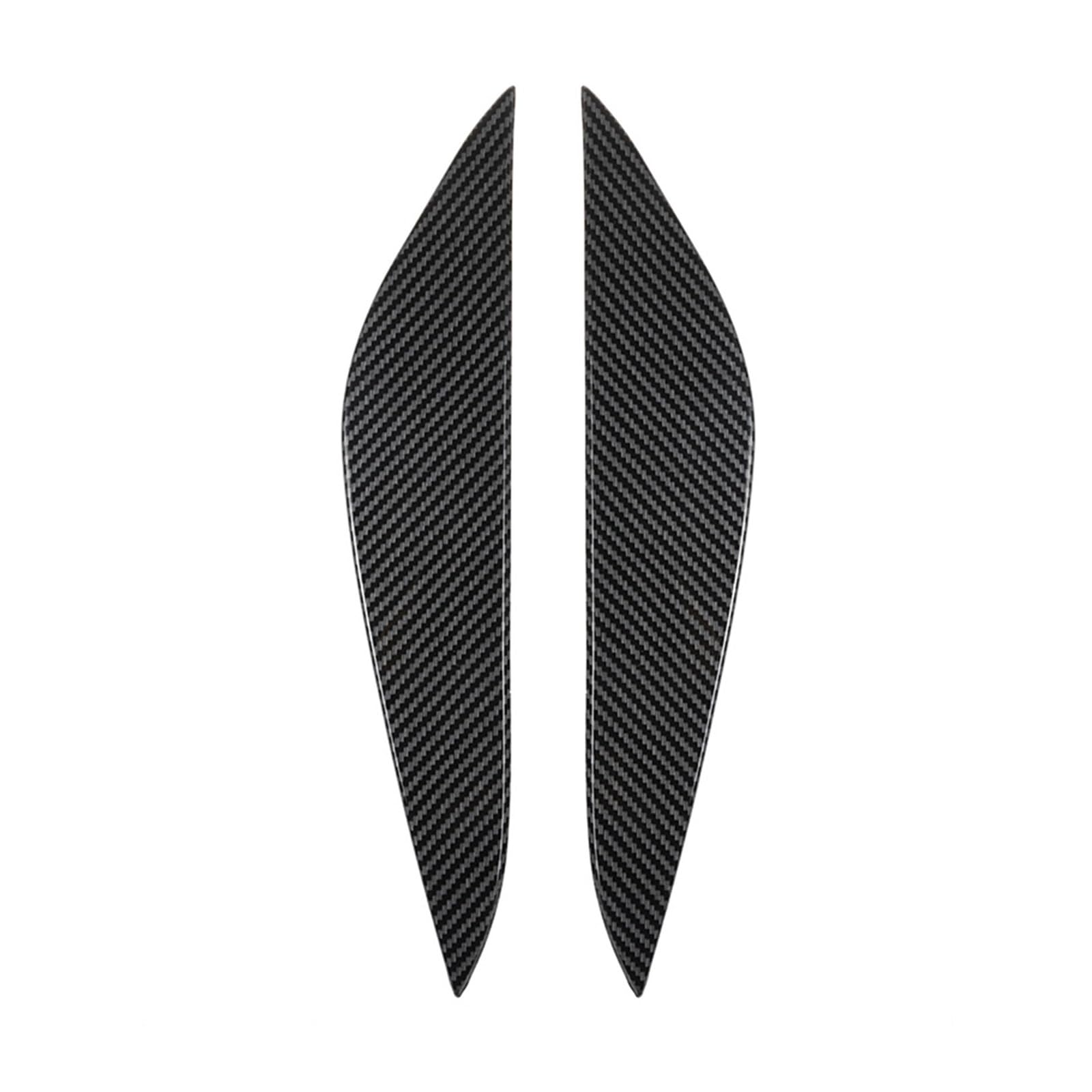 LUOWEINA Auto Scheinwerfer Augenbraue Augenlid Trimmen Augenbrauen Kopf Lampe Licht Augenlider Fit for Tesla Modell 3 2017-2022 Auto Augenlider von Autoscheinwerfern(Carbon Fiber) von LUOWEINA