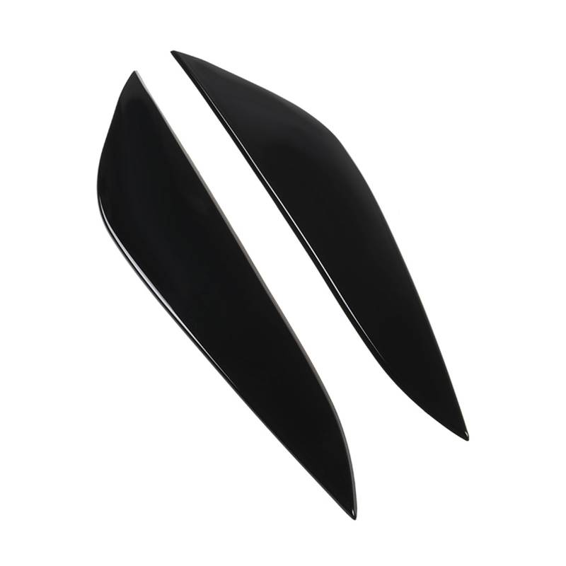 LUOWEINA Auto Scheinwerfer Augenbraue Augenlid Trimmen Augenbrauen Kopf Lampe Licht Augenlider Fit for Tesla Modell 3 2017-2022 Auto Augenlider von Autoscheinwerfern(Gloss Black) von LUOWEINA