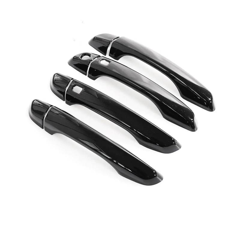 LUOWEINA Autotürgriff-Abdeckung, Zierleiste, passend for Peugeot, 408, passend for Peugeot, 308 308sw T9 2016–2022, glänzender schwarzer Aufkleber, Auto-Styling-Zubehör Türaußengriffabdeckung(Black 2 von LUOWEINA