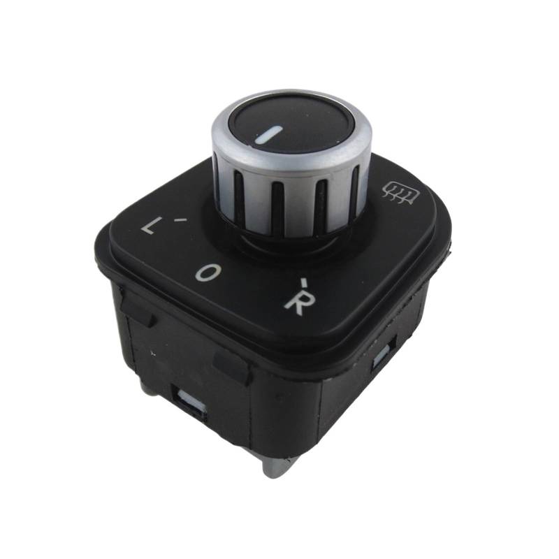 LUOWEINA Chrom-Spiegel-Einstellknopfschalter, passend for VW, passend for Passat, B6 J-etta Golf G-TI MK5 MK6, 5ND959565A 5K0 959 565 Spiegelverstellsteuerung von LUOWEINA
