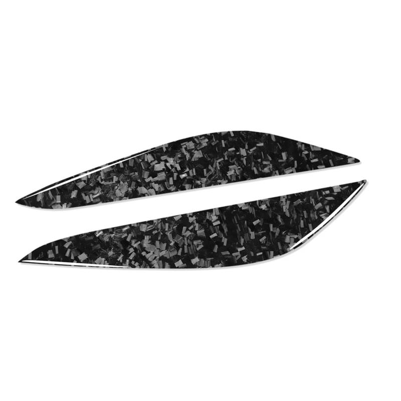 LUOWEINA Front Scheinwerfer Augenlid Augenbraue Fit for Tesla Modell Y 2020 + Modell 3 2017-22Cover Pegatinas Para Coche Außen Augenlider von Autoscheinwerfern(Forged Carbon Fiber) von LUOWEINA