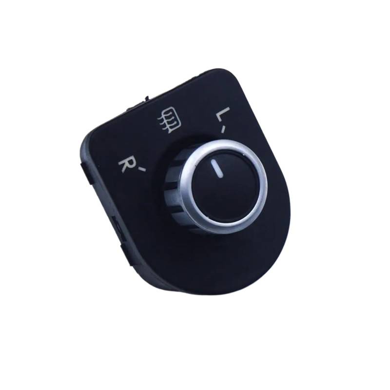 LUOWEINA Käfer-Seitenspiegel-Einstellschalter, passend for Volkswagen, passend for Bora, Golf MK4 Passat B5 99–05 1J1 959 565F 1J1959565F Knopf linke Seite Spiegelverstellsteuerung(With Chrome) von LUOWEINA