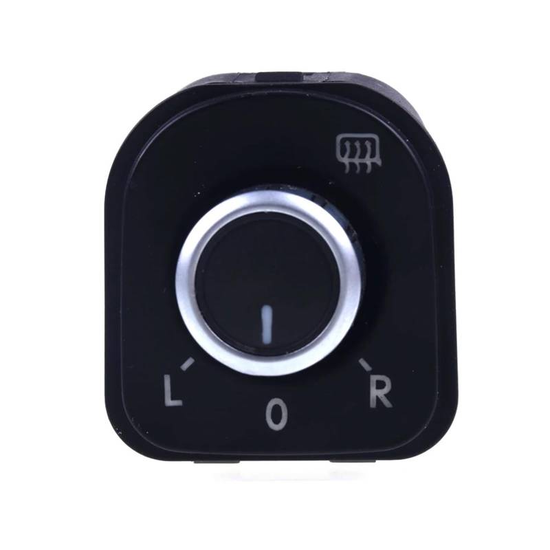 LUOWEINA Schalterknopf for die Einstellung des elektrischen Seitenspiegels, passend for Jetta, MK5 Golf MK5 MK6 Rabbit Eos Passat B6 3C Tiguan 1K0 959 565 5ND959565B Chrom Spiegelverstellsteuerung(B) von LUOWEINA