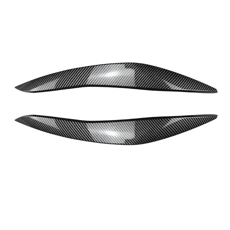 LUOWEINA Scheinwerfer Augenbraue Augenlid Fit for BMW 5 Series F10 F11 F18 535i 525i 520i 530i Auto Lampe Licht Augenbrauen 11-17 Zubehör Augenlider von Autoscheinwerfern(Carbon Fiber 11-14) von LUOWEINA