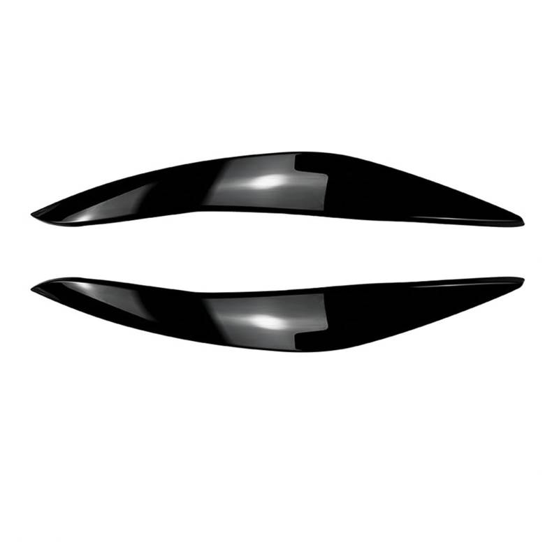 LUOWEINA Scheinwerfer Augenbraue Augenlid Fit for BMW 5 Series F10 F11 F18 535i 525i 520i 530i Auto Lampe Licht Augenbrauen 11-17 Zubehör Augenlider von Autoscheinwerfern(Gloss Black 11-14) von LUOWEINA