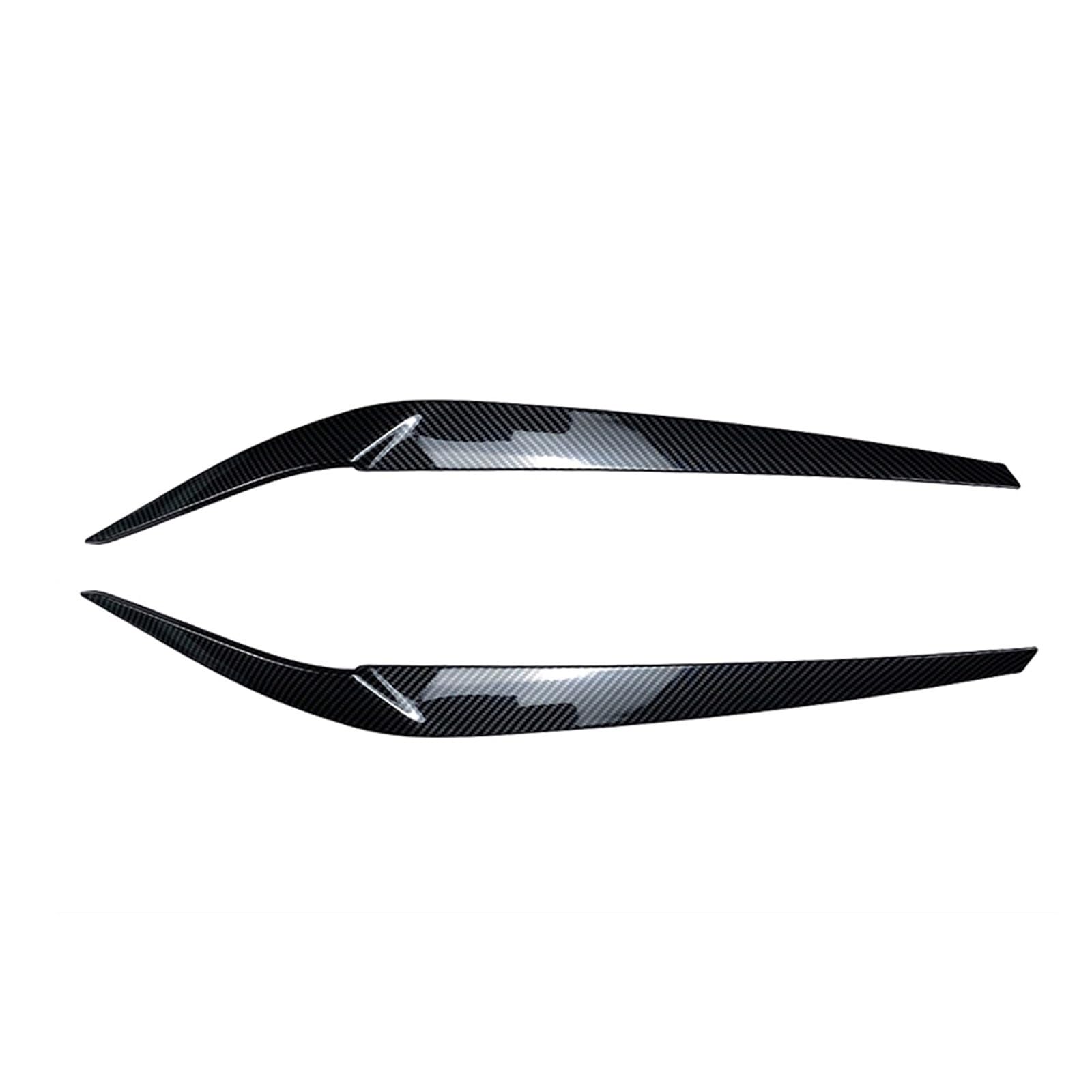 LUOWEINA Scheinwerfer Augenlid Scheinwerfer Augenbraue Fit for BMW 5 Series 2017-2021 G30 G31 G38 F90 M5 540i 525i 530i Trim Front Lampe Hauben Augenlider von Autoscheinwerfern(Carbon Fiber Look) von LUOWEINA