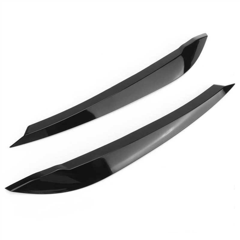 LUOWEINA Scheinwerfer Augenlider Augenbrauen Fit for MK6 AW Standard 2018-2021 Abdeckung Aufkleber Trims Aufkleber Ersatz Aufkleber Auto Zubehör Augenlider von Autoscheinwerfern(Bright black) von LUOWEINA