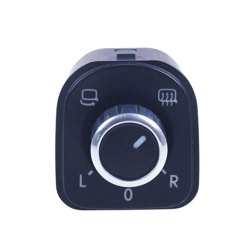 LUOWEINA Spiegeleinstellknopfschalter, passend for Jetta, Golf GTI MK5 MK6 Tiguan CC Golf Sricocc Chrom Spiegelverstellsteuerung von LUOWEINA