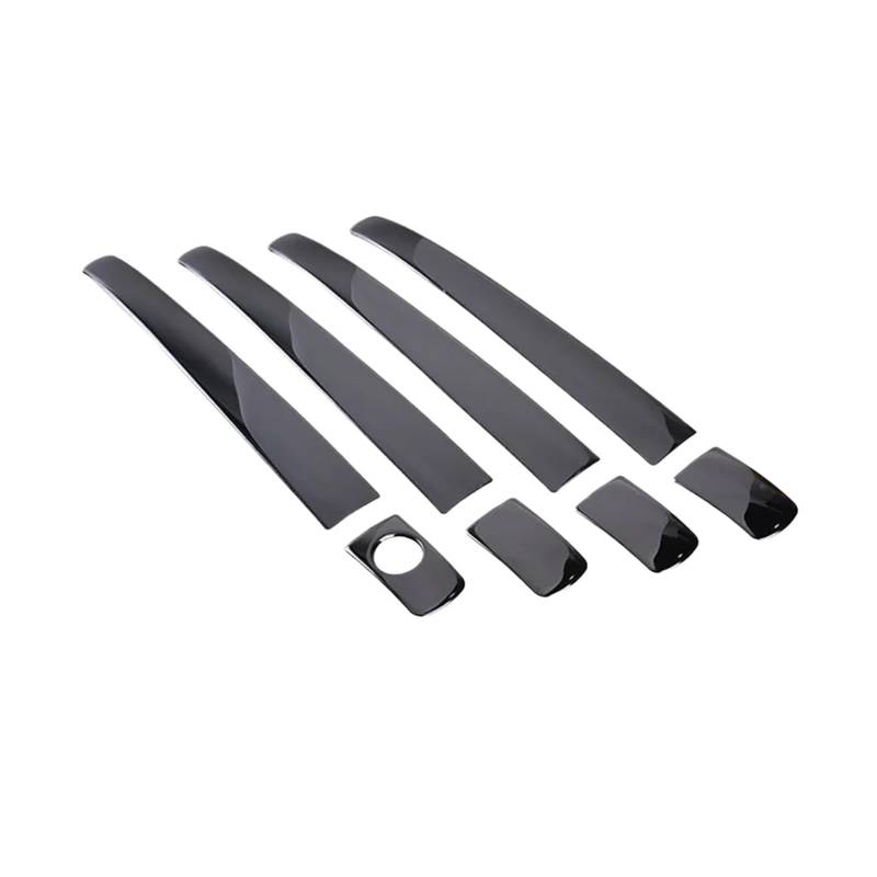 LUOWEINA Türgriffabdeckung, Zierleiste, passend for Toyota, Prius V Prius 40 ZVW40 Grand Prius+ 2012-2017, Edelstahl-Aufkleber, Autozubehör Türaußengriffabdeckung(Black) von LUOWEINA