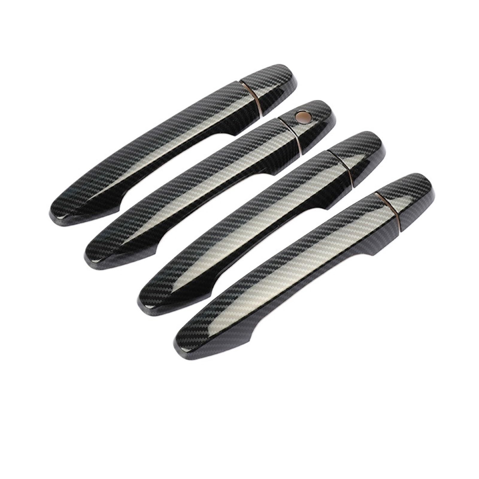 LUOWEINA Türgriffabdeckungen, Zierleiste, passend for CR-V CRV, passend for Civic 2012–2016, Chrom, Kohlefaser, Auto-Styling-Zubehör Türaußengriffabdeckung(Carbon Fiber) von LUOWEINA