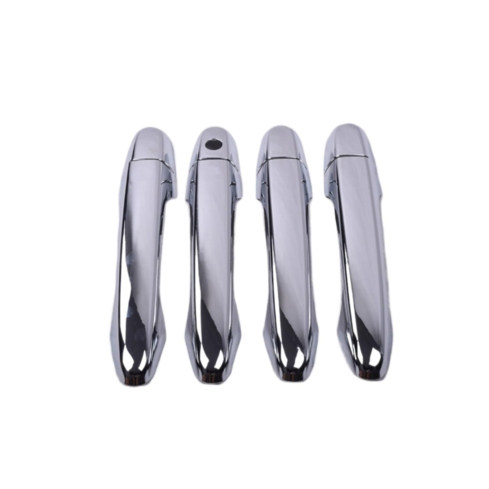LUOWEINA Türgriffabdeckungen, Zierleiste, passend for CR-V CRV, passend for Civic 2012–2016, Chrom, Kohlefaser, Auto-Styling-Zubehör Türaußengriffabdeckung(Silver) von LUOWEINA