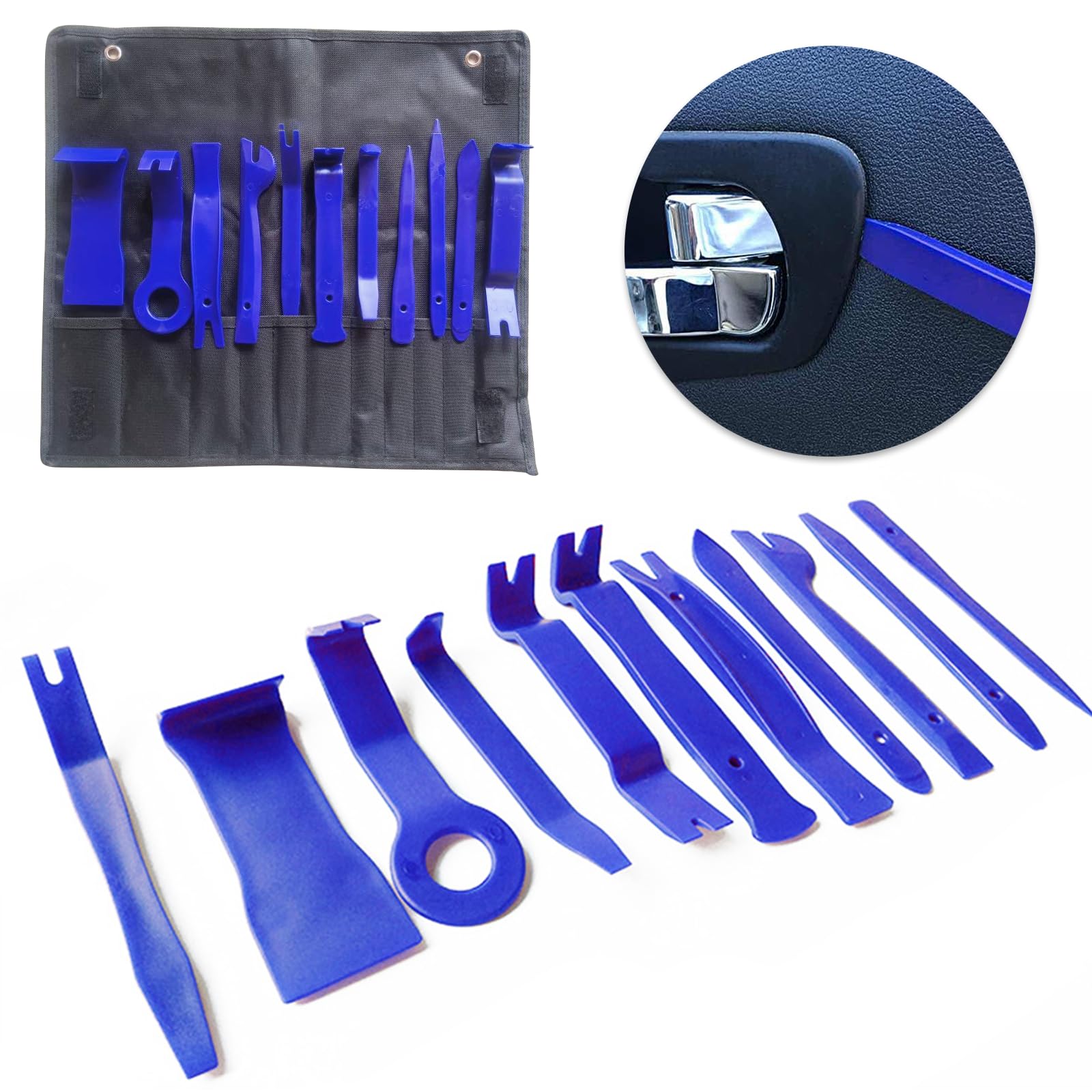 LURNODY 11-teiliges Kfz Demontagewerkzeug Set | Auto-Innenverkleidung & Autoradio-Installation | Zierleistenkeile & Abdeckungsentferner mit Abgeschrägten Spitzen | Hochfestes Nylon Werkzeug-Kit LURNODY 11-teiliges Kfz Demontagewerkzeug Set | Auto-Innenverkleidung & Autoradio-Installation | Zierleistenkeile & Abdeckungsentferner mit Abgeschrägten Spitzen | Hochfestes Nylon Werkzeug-Kit von LURNODY