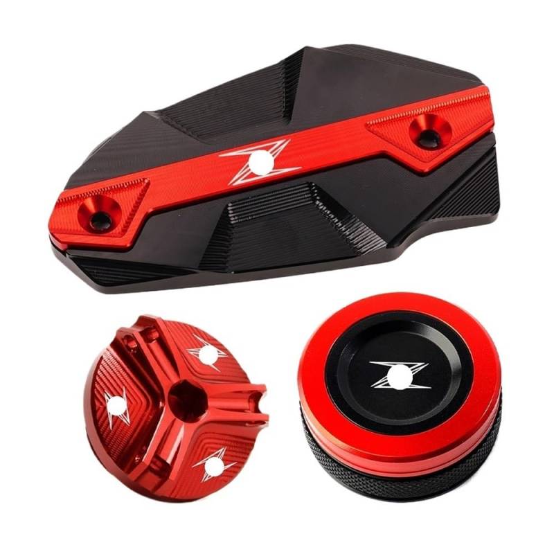 Bremsflüssigkeitsbehälter Deckel Für Kaw&asaki Z900 Z650 Z800 Z 900 800 650 2013-2022 2020 2021 Zubehör Motorrad Vordere Und Hintere Bremsflüssigkeit Öl Einfülldeckel von LUTFI