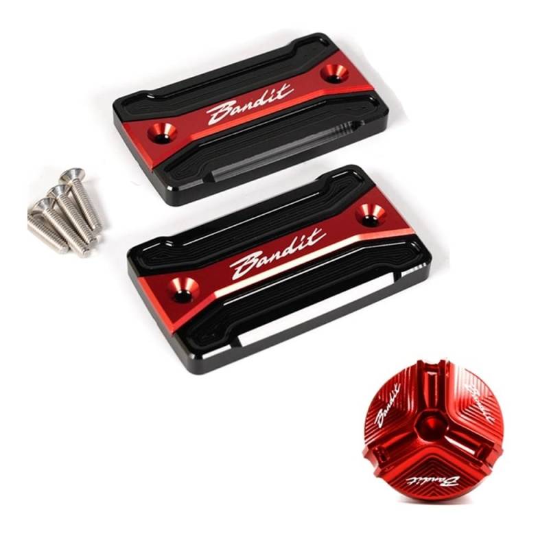 Bremsflüssigkeitsbehälter Deckel Für SU&ZUKI Bandit 650 GSF S650 Bandit 1250 S 1200/1200 S Zubehör Motorrad Brems Flüssigkeit Reservoir Abdeckung Motor Öl Einfülldeckel von LUTFI