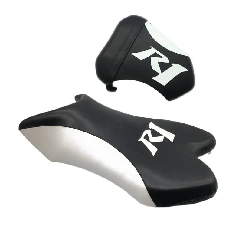 Motorrad Beifahrersitz Motorrad Vorne Hinten Sitz Sozius Kissen Für YZF R1 2007-2008 Motorrad Sitz Fahrer Beifahrersitz Zubehör von LUTFI