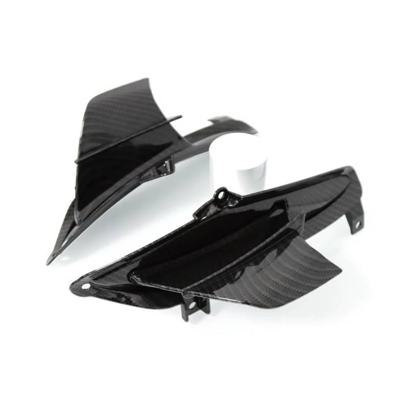 Motorrad Flankenspoiler Seitendeflektor Für CBR650R 2019-2023 2022 Motorrad Front Licht Gugel Seite Winglets Dynamische Flügel Fin Spoiler Trim Feste Flügel Carbon Faser von LUTFI