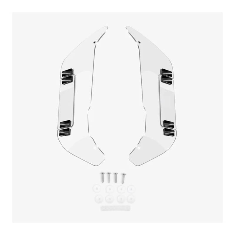 Motorrad Flankenspoiler Seitendeflektor Für Für Goldwing GL1800 GL1800B F6B 2018-2023 Motorrad PC Einstellbare Windschutzscheibe Seite Spoiler Windschutzscheibe Verkleidung von LUTFI