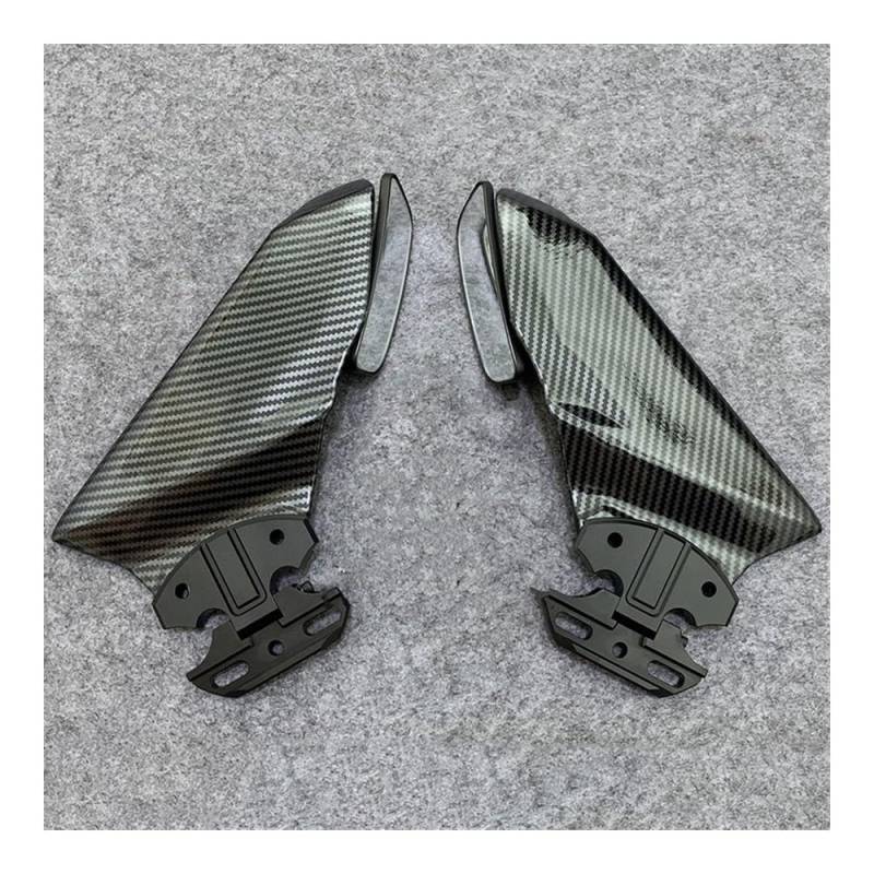 Motorrad Flankenspoiler Seitendeflektor Für Kaw&asaki Für Ninja 650 ER6F ER-6F ER 6F 2017 2018 2019 Motorradspiegel Frontverkleidung Winglets Aerodynamische Seitenflügel Spoiler von LUTFI