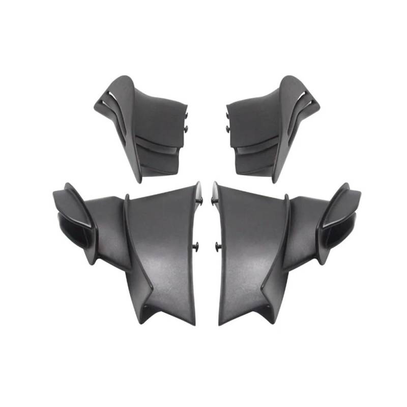 Motorrad Flankenspoiler Seitendeflektor Motorrad Feste Wind Flügel Für V4 V4S V4R 2021 2022 Für Aero Deflektor Seite Winglet Front Verkleidung Windschutzscheibe 4PCS von LUTFI