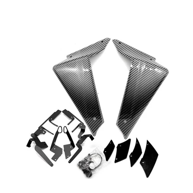 Motorrad Flankenspoiler Seitendeflektor Passend Für MT-09 SP MT09 MT 09 2021 2022 2023 Motorrad Sport Abtrieb Nackte Seitenspoiler Aerodynamische Windflügelabweiser von LUTFI