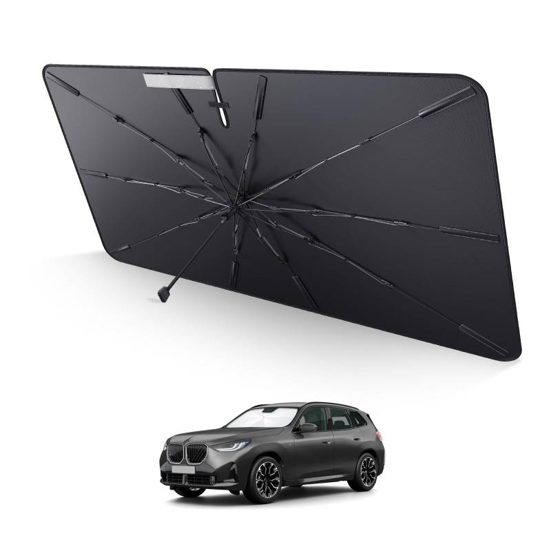 LUWU Auto-Sonnenschutz Kompatibel mit BMW X3 G45 G48 2025 Facelift Windschutzscheibe UV-Schutz Sonnenschirm Auto Frontscheibe Sonnenschutz Regenschirm Innen Zubehör von LUWU