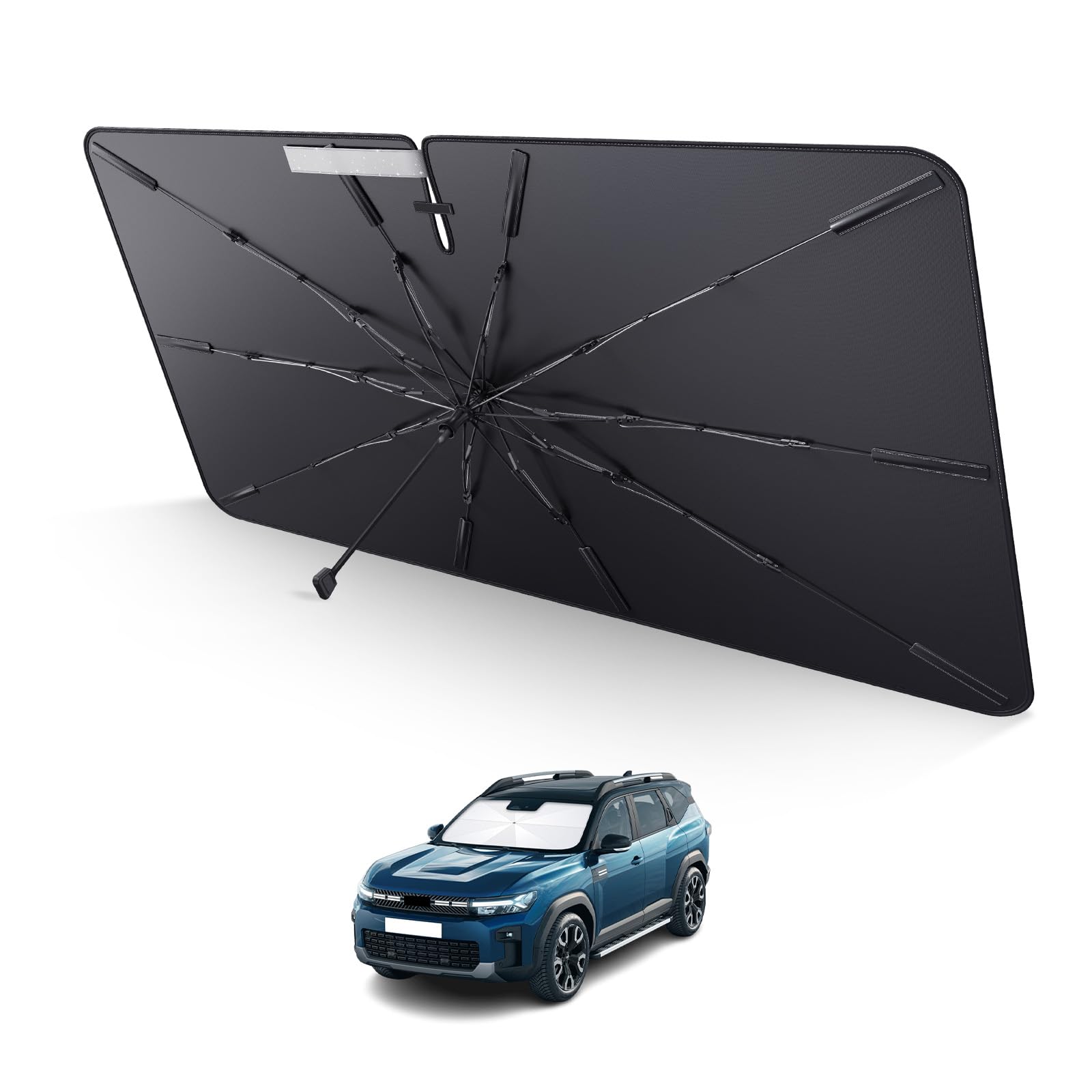 LUWU Auto-Sonnenschutz Kompatibel mit Dacia Bigster 2025 Windschutzscheibe UV-Schutz Sonnenschirm Auto Frontscheibe Sonnenschutz Regenschirm Bigster 2025 Zubehör LUWU Auto-Sonnenschutz Kompatibel mit Dacia Bigster 2025 Windschutzscheibe UV-Schutz Sonnenschirm Auto Frontscheibe Sonnenschutz Regenschirm Bigster 2025 Zubehör von LUWU