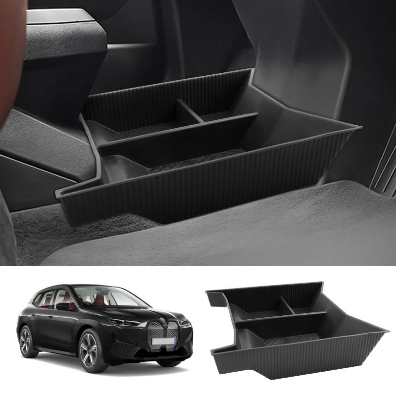 LUWU Für 2023 2024 BMW iX Mittelkonsole Organizer 2022–2024 BMW iX xDrive40 xDrive50 M60 Armlehne Aufbewahrungsbox Untere Konsole Organizer Ablagefach 2023 iX i20 Armlehne Konsole Organizer iX Zubehör von LUWU