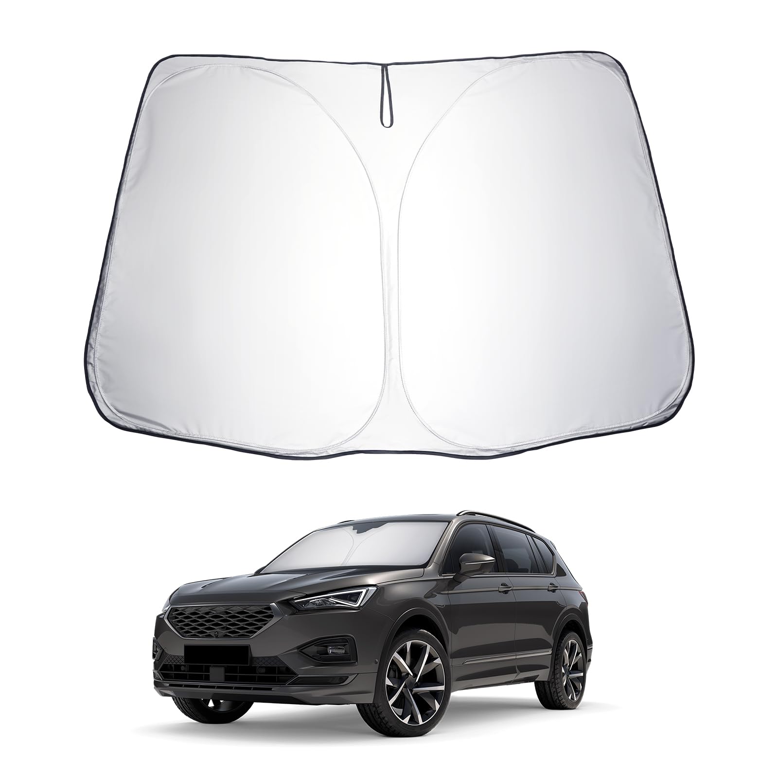 LUWU Kompatibel mit Skoda Karoq Kodiaq 2017-2022 2023 Windschutzscheibe Sonnenschutz Faltbare Sonnenblende für Auto Blockiert UV-Strahlen LUWU Kompatibel mit Skoda Karoq Kodiaq 2017-2022 2023 Windschutzscheibe Sonnenschutz Faltbare Sonnenblende für Auto Blockiert UV-Strahlen von LUWU