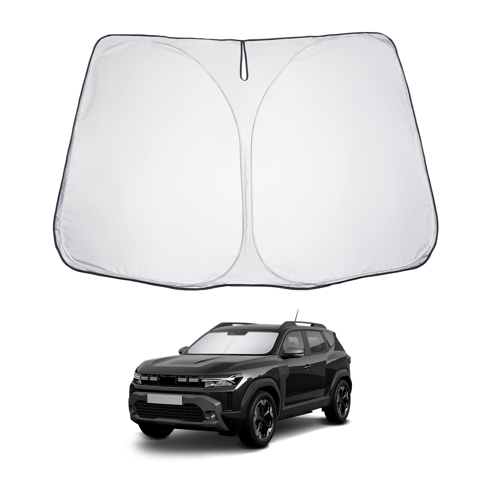 LUWU Sonnenschutz Auto Kompatibel mit Dacia Duster 3 2024 2025 Sonnenschutz Frontscheibe Innen Windschutzscheibe Sonnenschirm Sonnenblende Abkühlung UV Schutz Dacia Duster 3 Zubehör von LUWU
