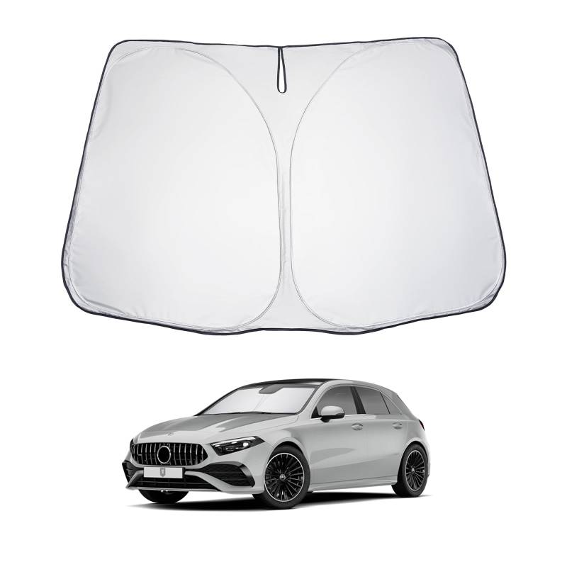 LUWU Sonnenschutz Auto Kompatibel mit Mercedes Benz A-Klasse W177 X177 2018-2024 / GLA X156 2013-2019 /EQA 2022+ Auto Sonnenblende Frontscheibenabdeckung Windschutzscheibe Innen Verdunkelung UV-Schutz von LUWU