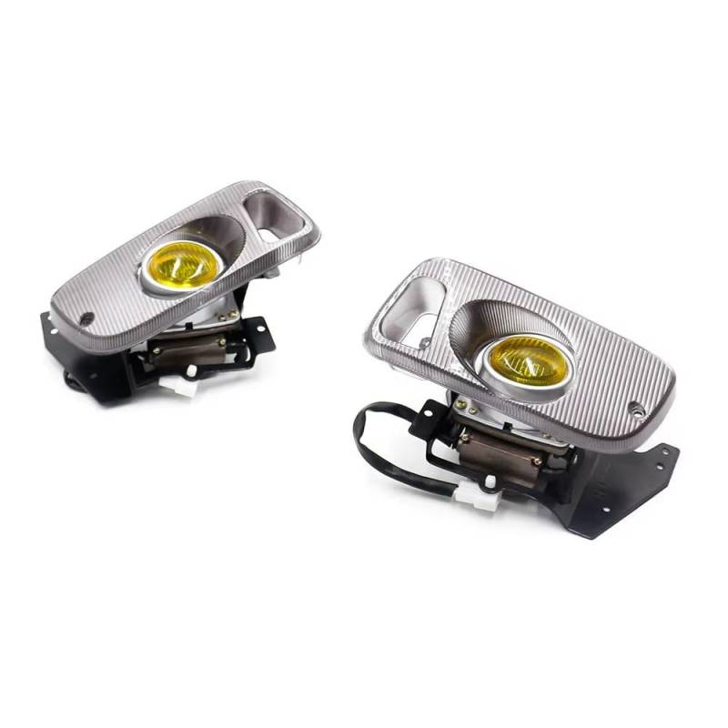 LUYYT Auto Front Stoßstange Nebel Licht Nebelscheinwerfer kompatibel mit für Civic 2/3D EG D15 D16 1.5/1.6 1992-1995,Yellow Style von LUYYT