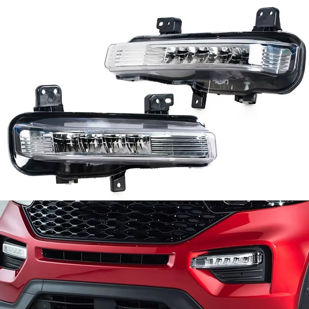 LUYYT Auto Front Stoßstange Nebel Licht Nebelscheinwerfer kompatibel mit für Ford Explorer 2020 2021 2022,Left+Right LUYYT Auto Front Stoßstange Nebel Licht Nebelscheinwerfer kompatibel mit für Ford Explorer 2020 2021 2022,Left+Right von LUYYT