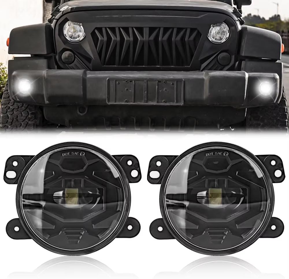 LUYYT Auto Front Stoßstange Nebel Licht Nebelscheinwerfer kompatibel mit für Jeep Wrangler Unlimited JK 2007-2018 LUYYT Auto Front Stoßstange Nebel Licht Nebelscheinwerfer kompatibel mit für Jeep Wrangler Unlimited JK 2007-2018 von LUYYT