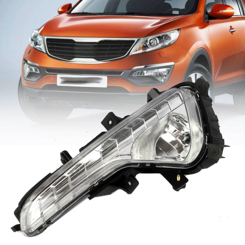 LUYYT Auto Front Stoßstange Nebel Licht Nebelscheinwerfer kompatibel mit für Kia Sportage 2011 2012 2013,Right von LUYYT