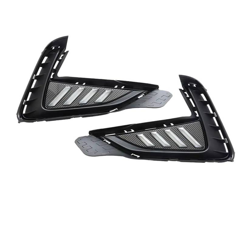 LUYYT Auto Front Stoßstange Nebel Licht Nebelscheinwerfer kompatibel mit für MG GT 2022 2023, carbon fiber color von LUYYT