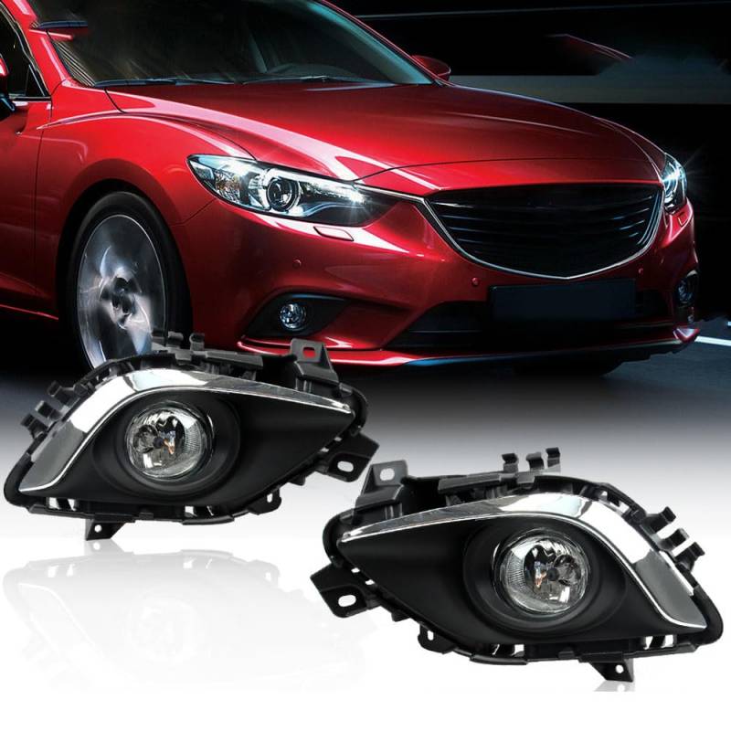LUYYT Auto Front Stoßstange Nebel Licht Nebelscheinwerfer kompatibel mit für Mazda 6 2014 2015 von LUYYT