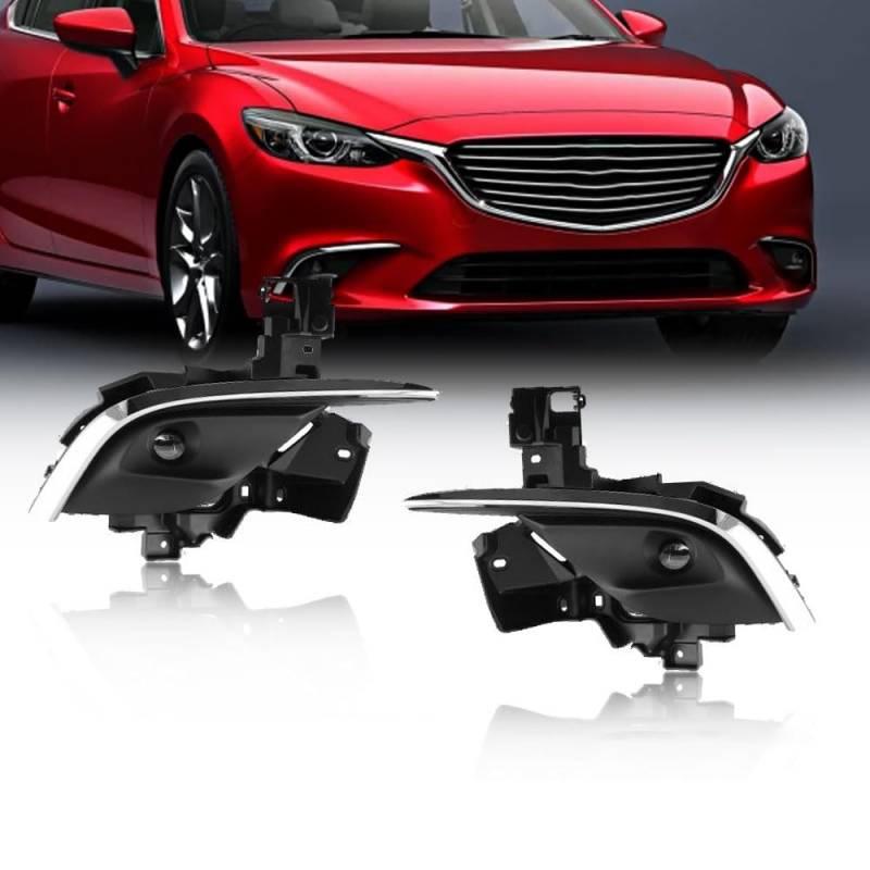 LUYYT Auto Front Stoßstange Nebel Licht Nebelscheinwerfer kompatibel mit für Mazda 6 2016-2019 von LUYYT