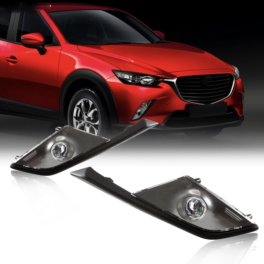 LUYYT Auto Front Stoßstange Nebel Licht Nebelscheinwerfer kompatibel mit für Mazda CX-3 2016 2017 2018 LUYYT Auto Front Stoßstange Nebel Licht Nebelscheinwerfer kompatibel mit für Mazda CX-3 2016 2017 2018 von LUYYT